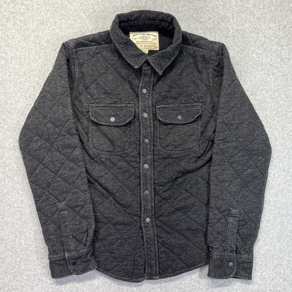 American Eagle Quilted Jacket Women’s XS Dark Gray Snap Front 9167 2014 - Picture 1 of 11
